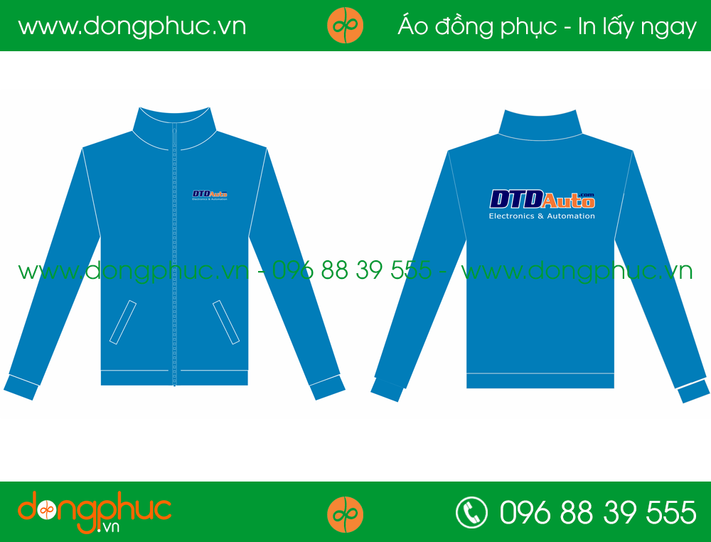 Áo Khoác gió đồng phục DTDauto 	